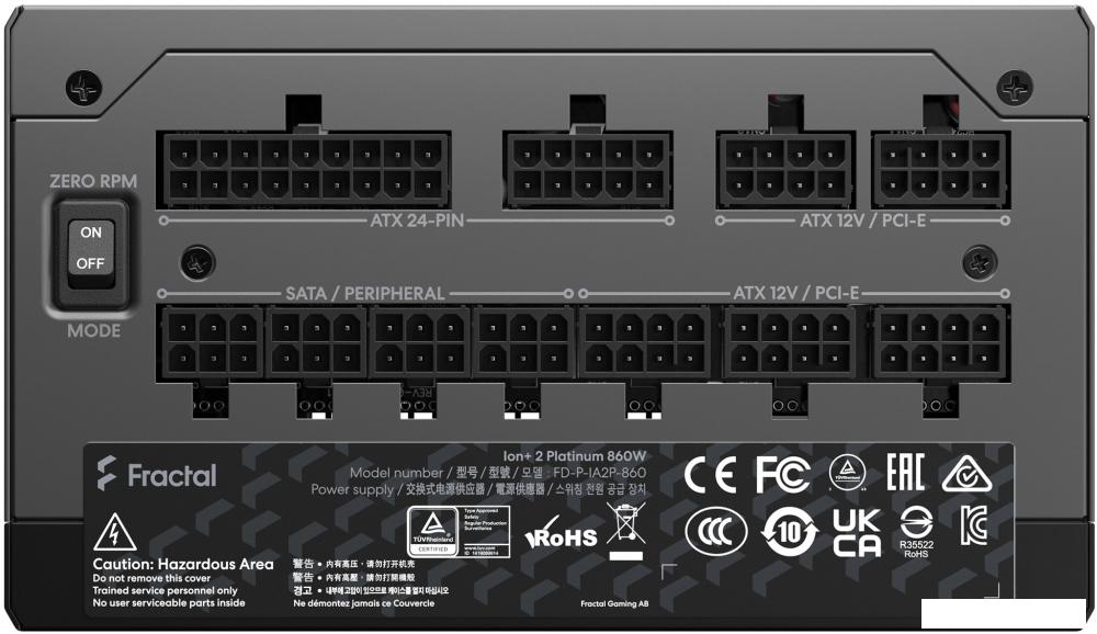 Блок питания Fractal Design Ion+ 2 Platinum 860W FD-P-IA2P-860