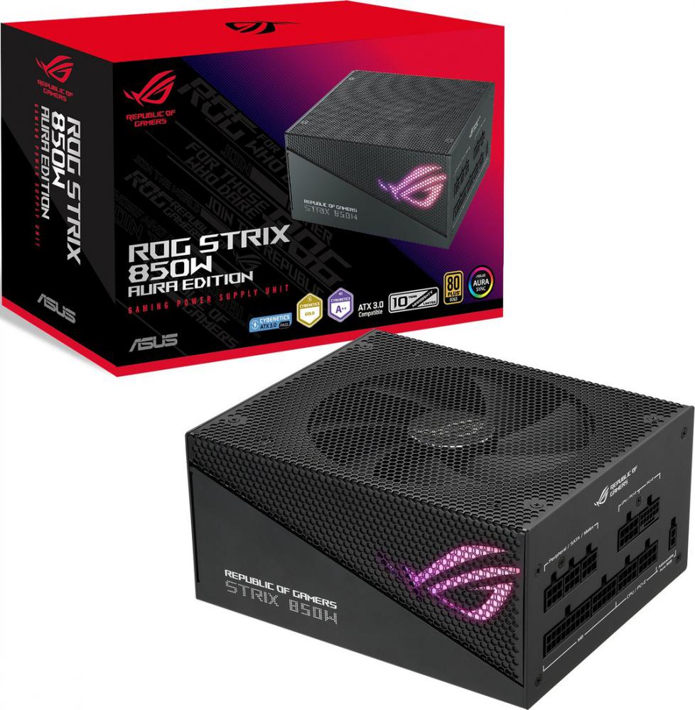 Блок питания ASUS ROG Strix 850W Gold Aura Edition ROG-STRIX-850G-AURA-GAMING