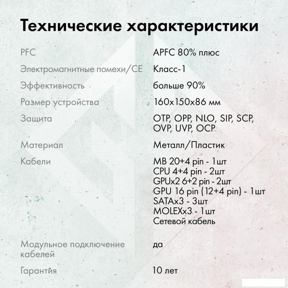 Блок питания GMNG GG-PS1200M