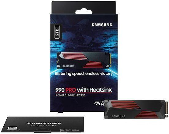 SSD Samsung 990 Pro с радиатором 2TB MZ-V9P2T0CW