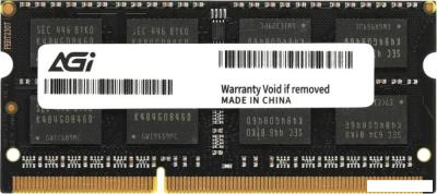 Оперативная память AGI SD128 8ГБ DDR3 SODIMM 1600 МГц AGI160008SD128