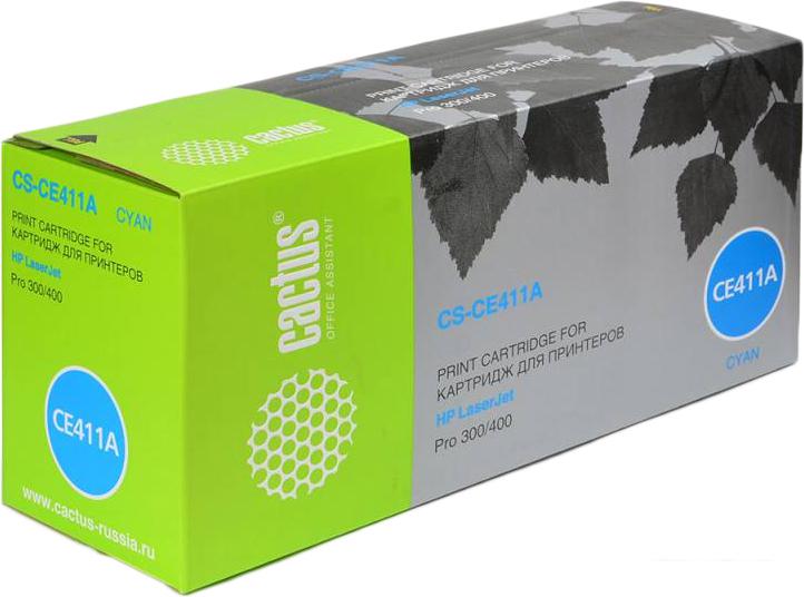Картридж CACTUS CS-CE411A (аналог HP 305A (CE411A)) Картридж CACTUS CS-CE411A (аналог HP 305A (CE411A))