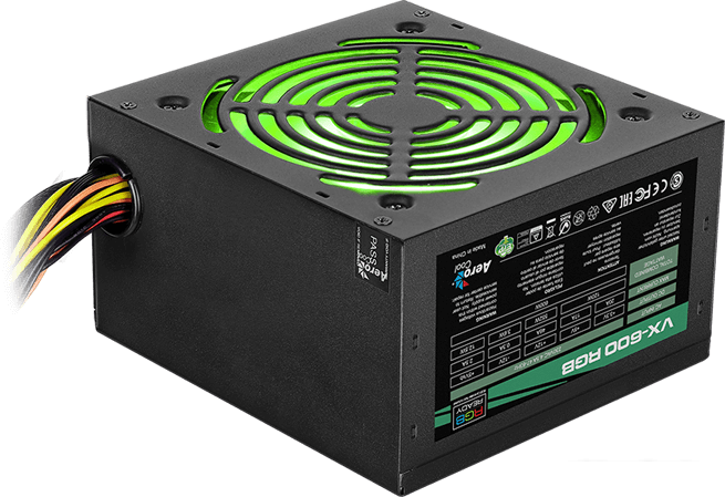 Блок питания AeroCool VX-600 RGB