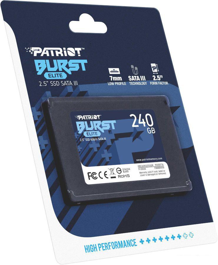 SSD Patriot Burst Elite 240GB PBE240GS25SSDR SSD Patriot Burst Elite 240GB PBE240GS25SSDR