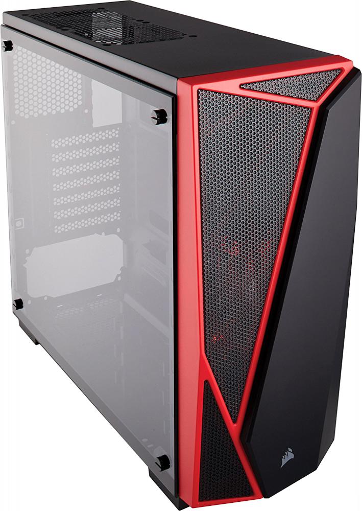 Корпус Corsair Carbide SPEC-04 (закаленное стекло, черный/красный)