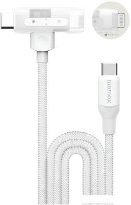 Кабель Momax DL56W 1-Link Flow Duo USB Type-C - Lightning/USB Type-C (1.5 м, белый)
