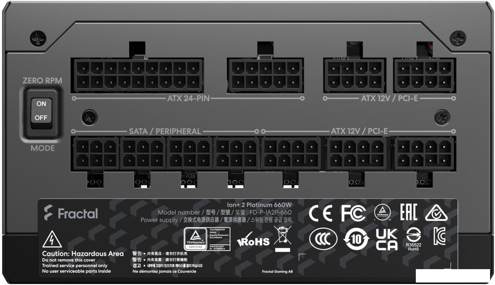 Блок питания Fractal Design Ion+ 2 Platinum 660W FD-P-IA2P-660