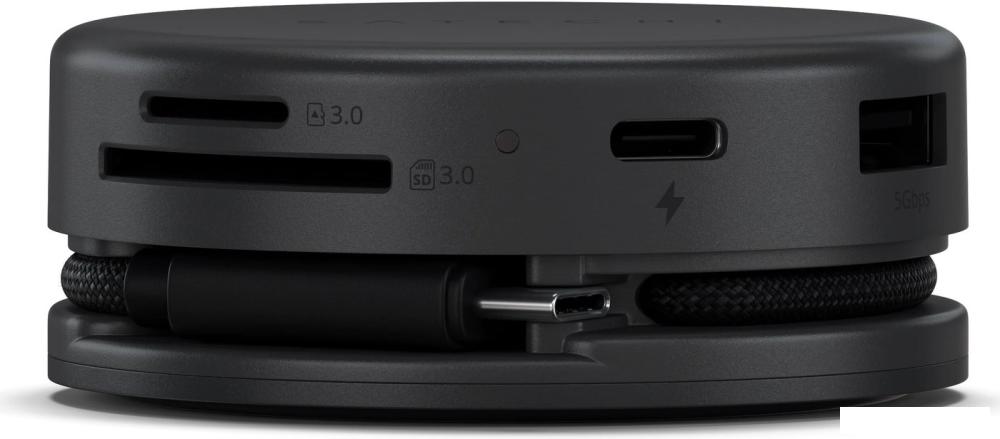 USB-хабы и док-станции Satechi OntheGo 7-in-1 Multiport Adapter ST-POTG7C (черный)