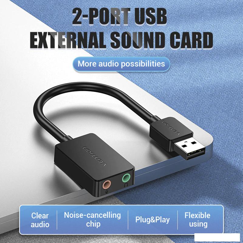 USB аудиоадаптер Vention CDYB0