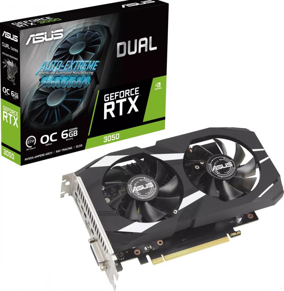 Видеокарта ASUS Dual GeForce RTX 3050 OC Edition 6GB DUAL-RTX3050-O6G
