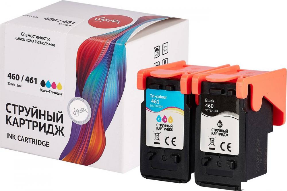 Картридж Sakura Printing SI3711C004 (аналог Canon 460 Black) Картридж Sakura Printing SI3711C004 (аналог Canon 460 Black)