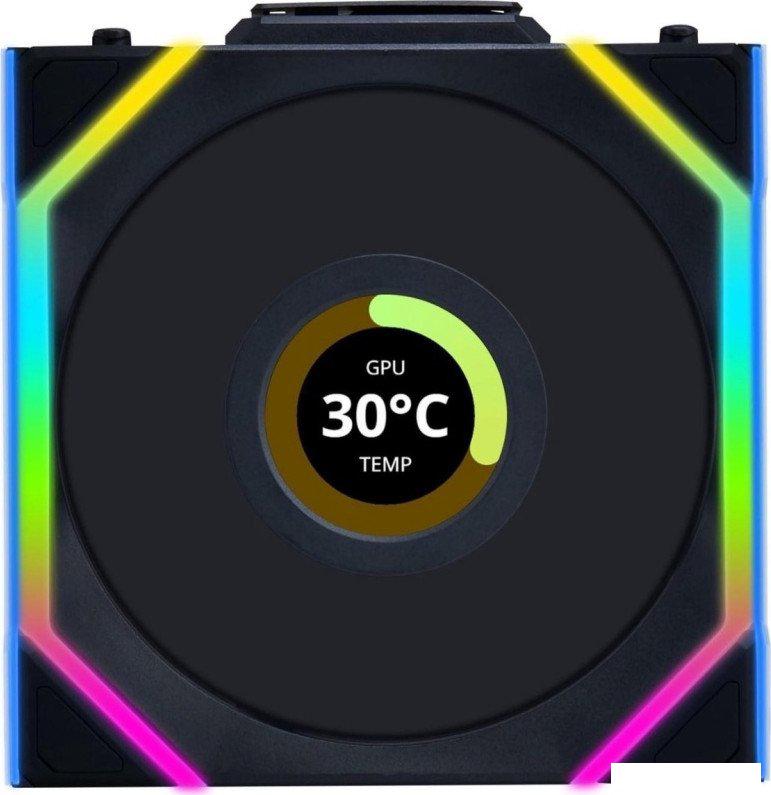 Комплект вентиляторов для корпуса с контроллером Lian Li Uni Fan SL 120 Wireless LCD Reverse G99.12RSLLCD1W3B.R0