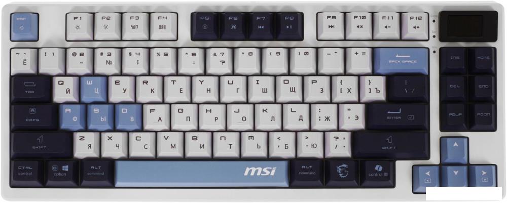 Клавиатура MSI Forge GK600 TKL Wireless Sky