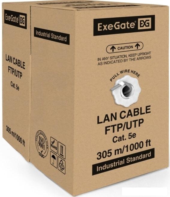 Кабель ExeGate UTP4-C5e-CCA-S25-IN-PVC-GY-305 UTP