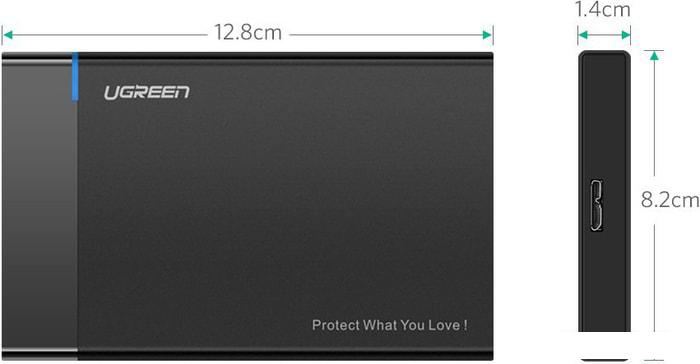 Бокс для накопителей 2.5" Ugreen 30847