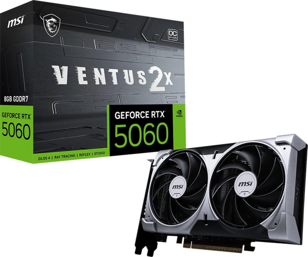 Видеокарта MSI GeForce RTX 5060 8G Ventus 2X OC