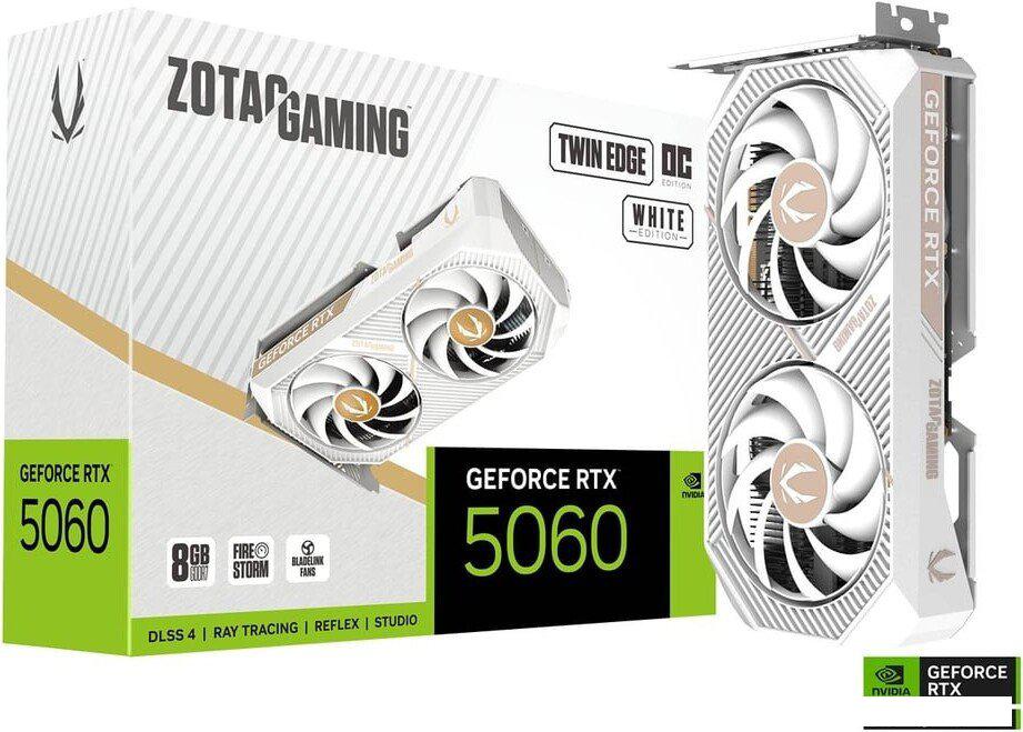 Видеокарта ZOTAC Gaming GeForce RTX 5060 Twin Edge OC White Edition ZT-B50600Q-10M