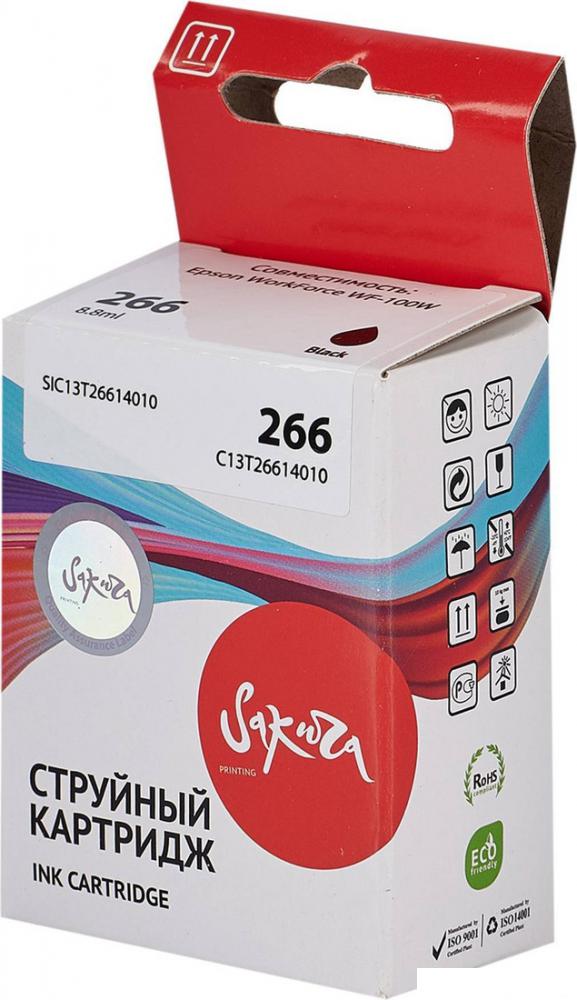 Картридж Sakura Printing SIC13T26614010 (аналог Epson 266 Black)