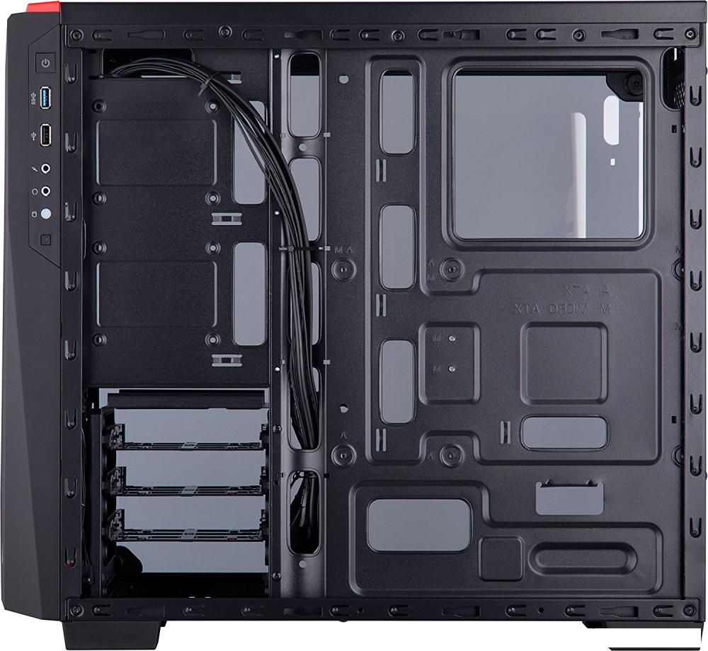 Корпус Corsair Carbide SPEC-04 (закаленное стекло, черный/красный)