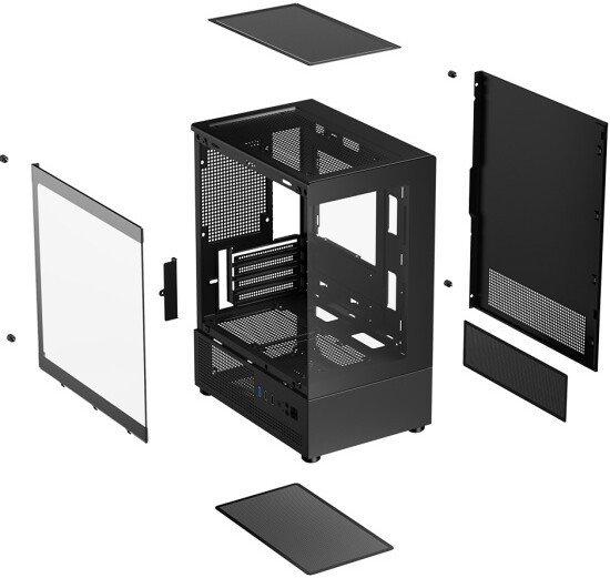 Корпус XASTRA Q300M 3ARGB-FM-C6 (черный)