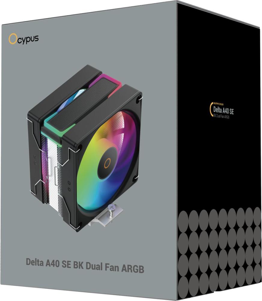 Системы охлаждения Ocypus Delta A40 SE BK Dual Fan ARGB Delta-A40-BK2AAWN00S-GL