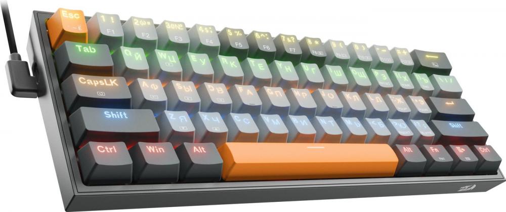 Клавиатура Redragon Fizz (Redragon Red, черный/серый)