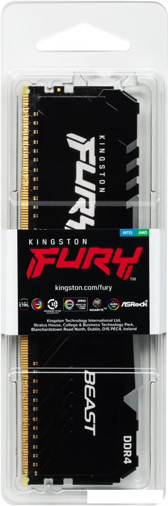 Оперативная память Kingston FURY Beast RGB 16ГБ DDR4 3600 МГц KF436C18BB2A/16