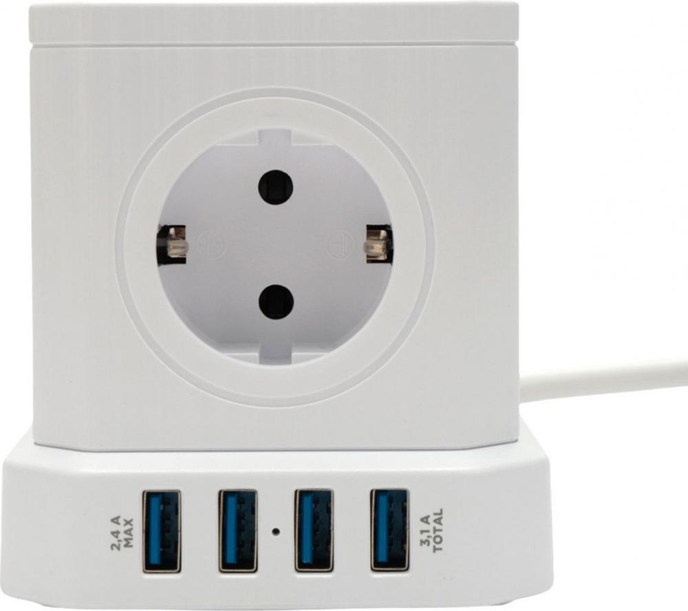 Сетевой фильтр Cablexpert TWR-5-U4-W-3