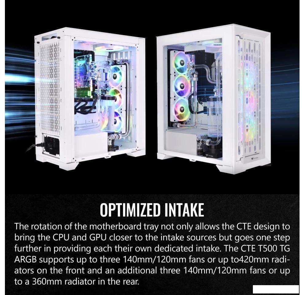 Корпус Thermaltake CTE T500 TG ARGB Snow CA-1X8-00F6WN-01