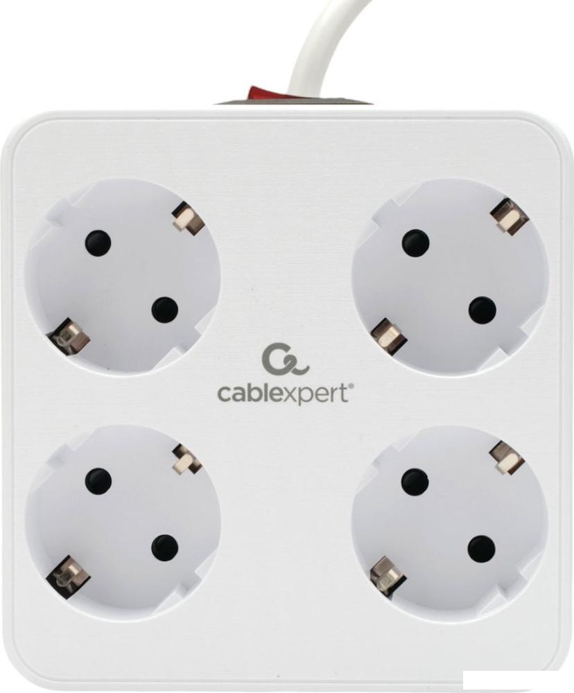 Сетевой фильтр Cablexpert PLT-4-C2U2-W-2