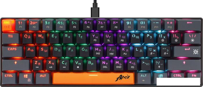 Клавиатура Defender Apex GK-002 (черный/серый)