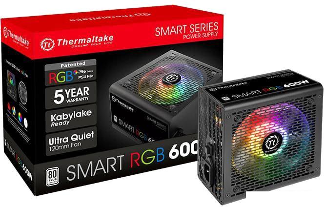 Блок питания Thermaltake Smart RGB 600W (230V) SPR-600AH2NK-2