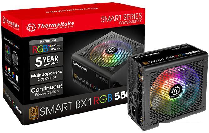 Блок питания Thermaltake Smart BX1 RGB 550W SP-550AH2NKB-2