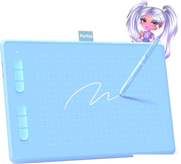 Графический планшет Parblo Ninos N10B (голубой)