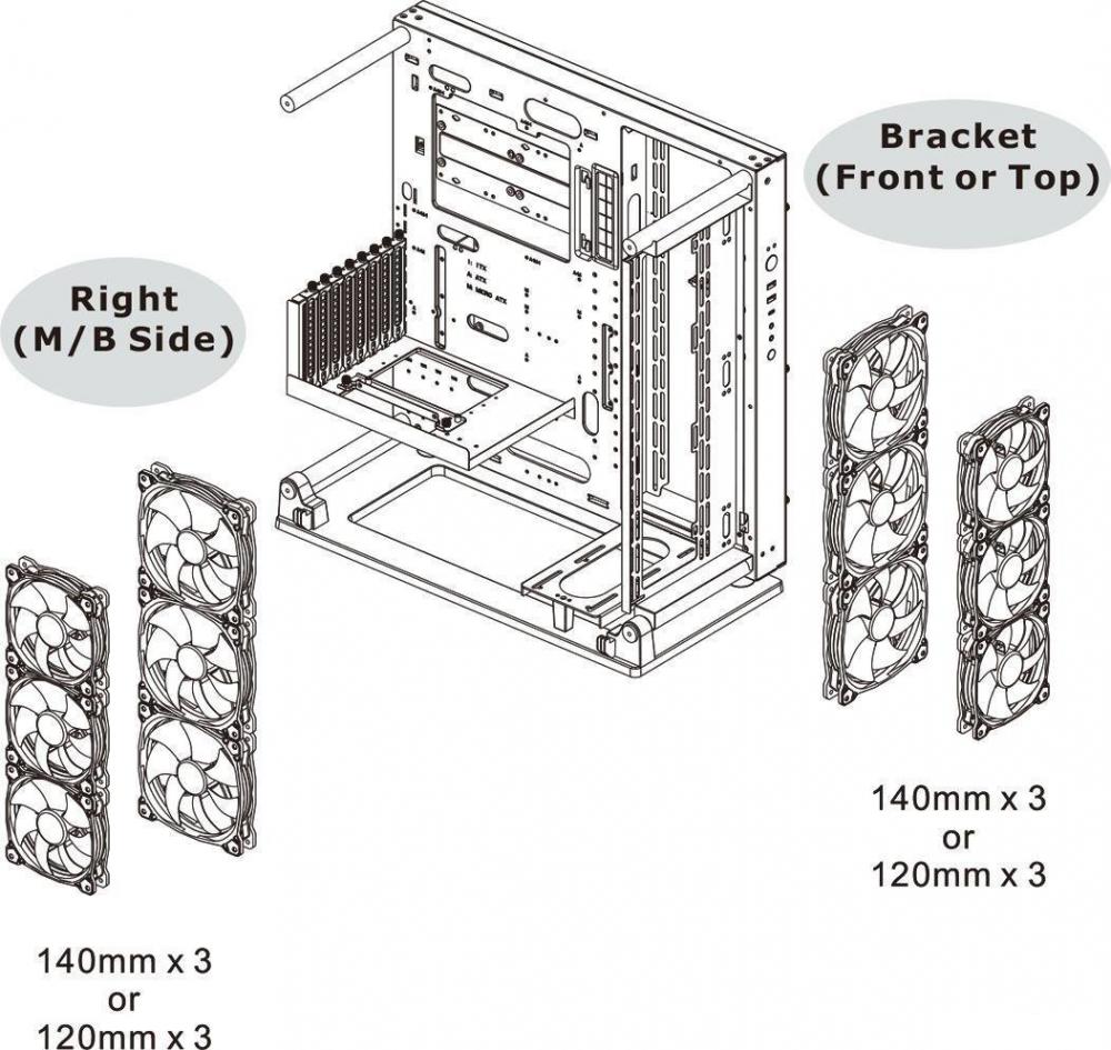 Корпус Thermaltake Core P3 TG Pro Snow CA-1G4-00M6WN-09
