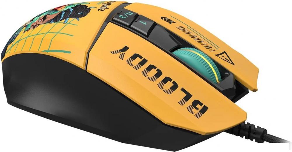 Игровая мышь A4Tech Bloody W63 Max Renegade (желтый)