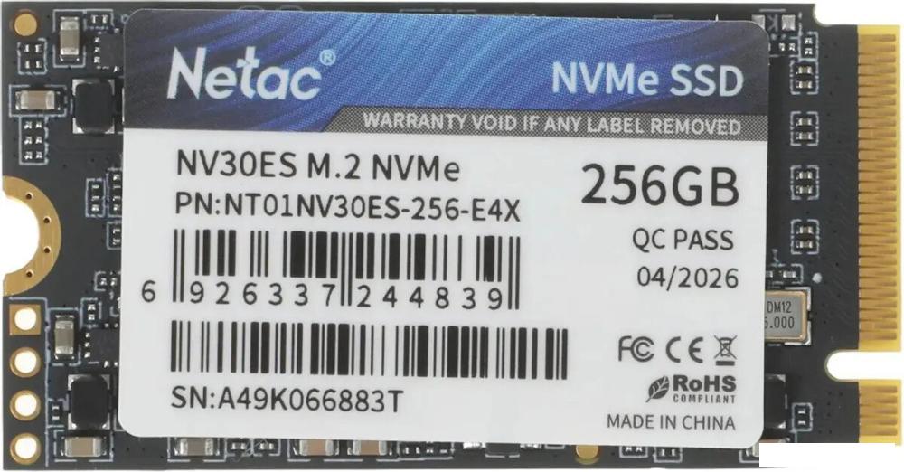 SSD Netac NV30ES 256GB NT01NV30ES-256-E4X
