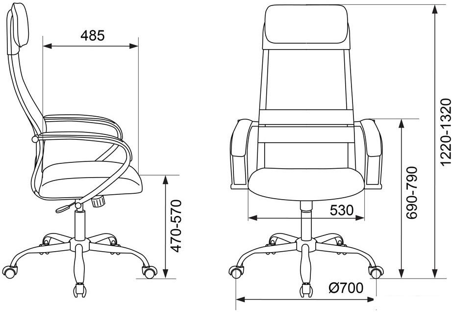 Офисное кресло Бюрократ CH-608SL/BLACK (черный) Офисное кресло Бюрократ CH-608SL/BLACK (черный)
