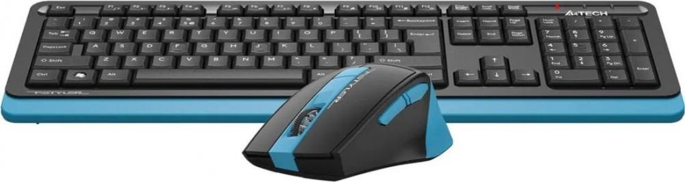 Офисный набор A4Tech Fstyler FG1035 (черный/синий)