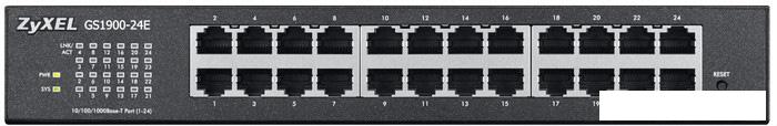 Управляемый коммутатор уровня 2+ Zyxel GS1900-24E