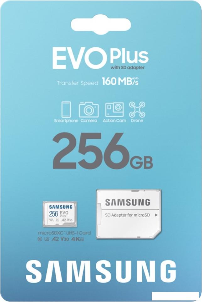Карта памяти Samsung EVO Plus 2024 microSDXC 256GB (с адаптером)