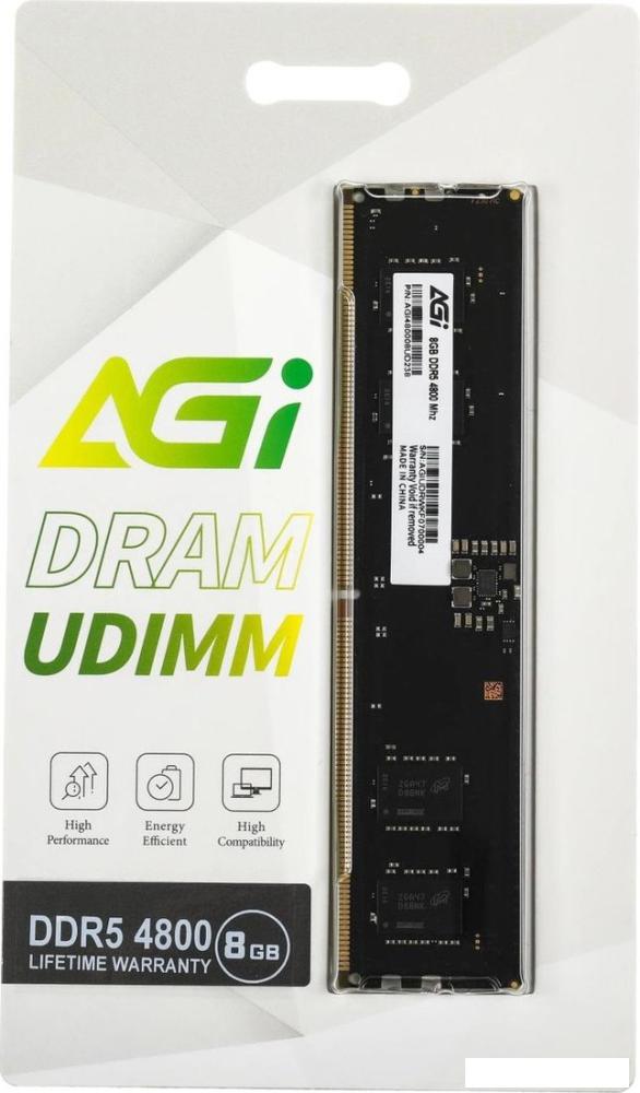 Оперативная память AGI UD238 8ГБ DDR5 4800 МГц AGI480008UD238