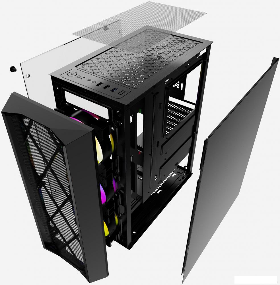Корпус Powercase Rhombus X3 Mesh