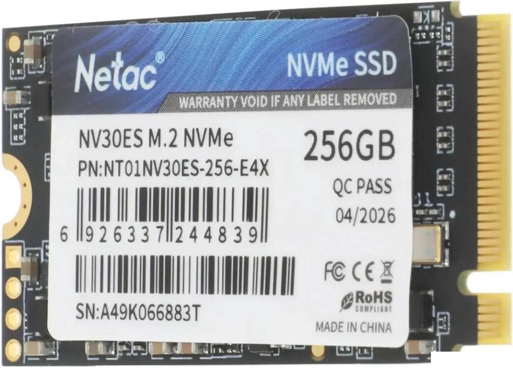 SSD Netac NV30ES 256GB NT01NV30ES-256-E4X