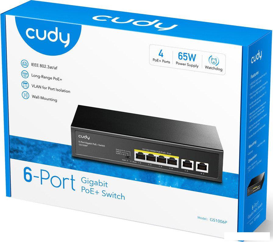Неуправляемый коммутатор Cudy GS1006P 2.0