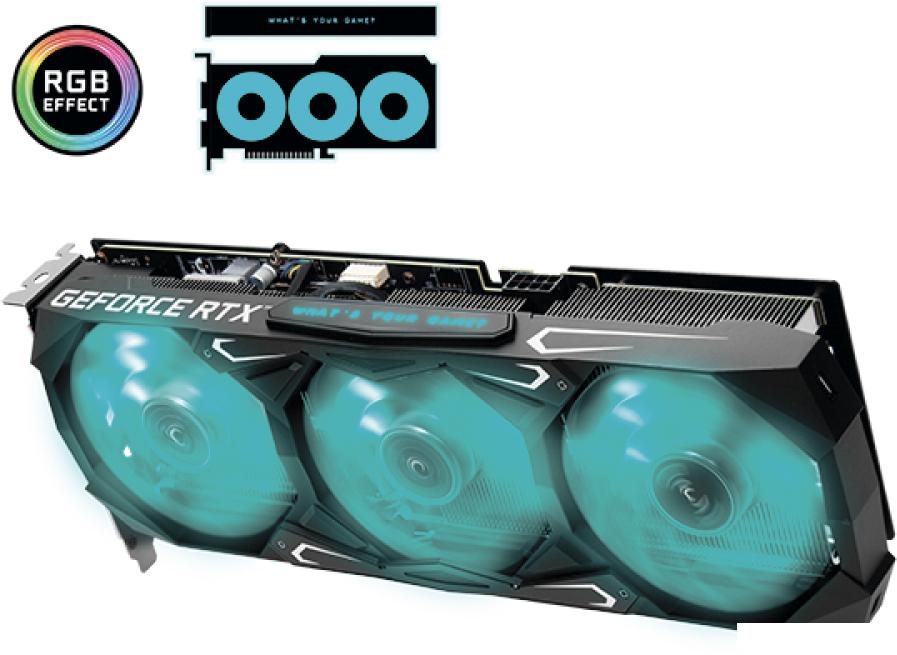 Видеокарта KFA2 GeForce RTX 3060 Ti GDDR6X SG 1-Click OC Plus Updated Ver. 36ISM6MD1GSK