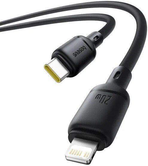 Кабель Baseus Silky Series Fast Charging Cable USB Type-C - Lightning (1 м, черный)