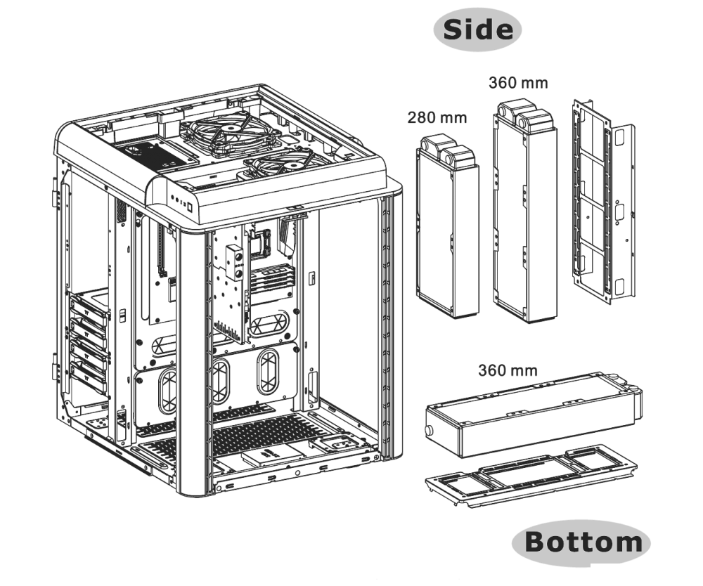 Корпус Thermaltake Level 20 HT Snow Edition CA-1P6-00F6WN-00