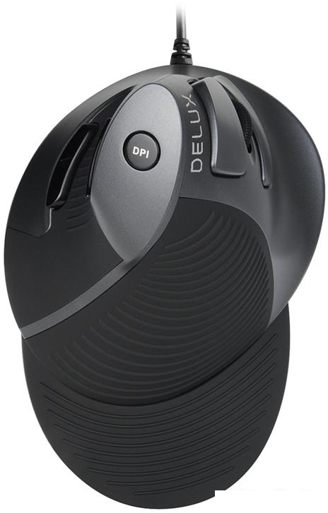 Вертикальная мышь Delux M618BU