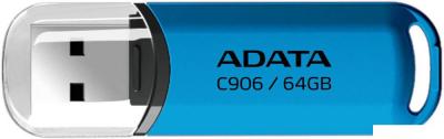 USB Flash ADATA C906 64GB (синий)